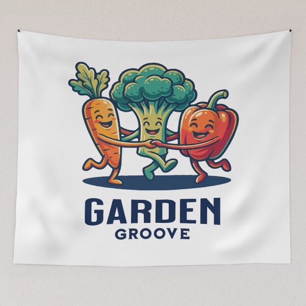 Item preview, Garden Groove Funny Dancing Vegetables designed and sold by AntiqueImages.