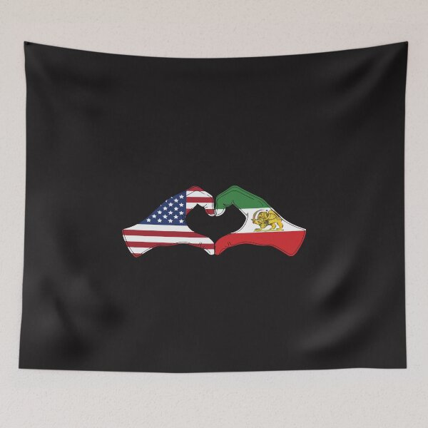 Item preview, Persian American Heart USA Iran Heritage Flag Pride Design designed and sold by kiralynstration.