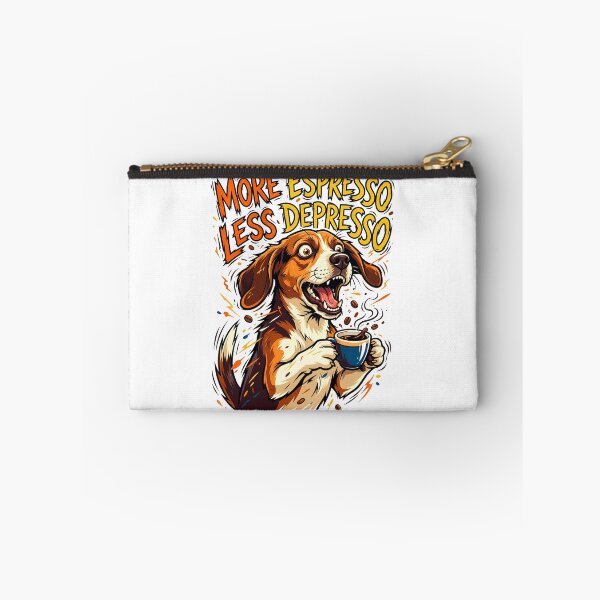 Item preview, Caffeinated Beagle Dog Shaking Holding Espresso Cup Vector Art designed and sold by Tong4130.