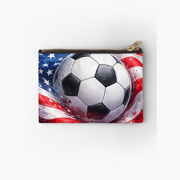 Item preview, American Soccer Ball with USA Flag – Patriotic Sports Theme Graphic –  Red White Blue Design designed and sold by RolMerch.