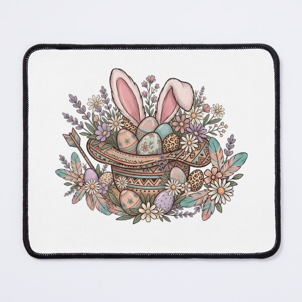 Item preview, Easter Magic Hat Western Style - Boho Floral Bunny Ears designed and sold by DownloSpace.