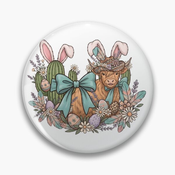 Item preview, Easter Garden Western Style - Boho Floral Bunny & Cactus Mix designed and sold by DownloSpace.