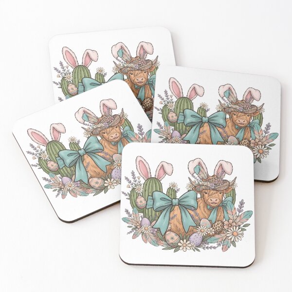 Item preview, Easter Garden Western Style - Boho Floral Bunny & Cactus Mix designed and sold by DownloSpace.