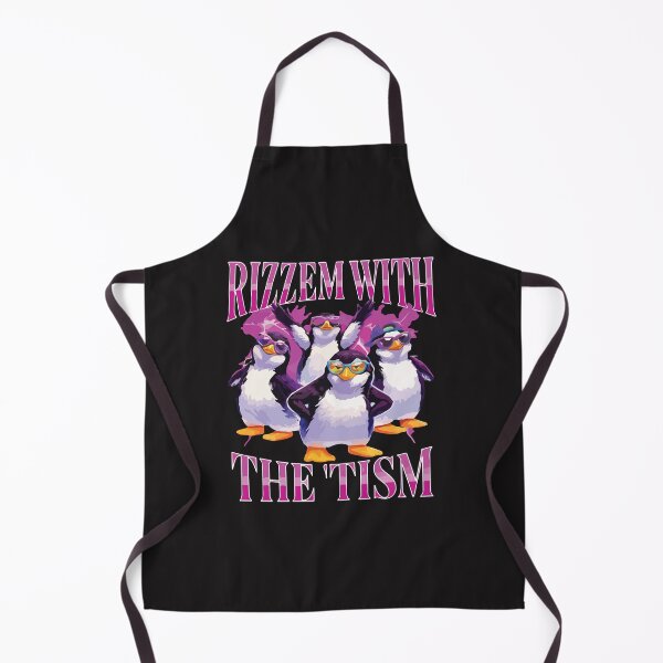 Item preview, Rizz Em With The Tism Funny Retro Penguin Meme Design designed and sold by kiralynstration.