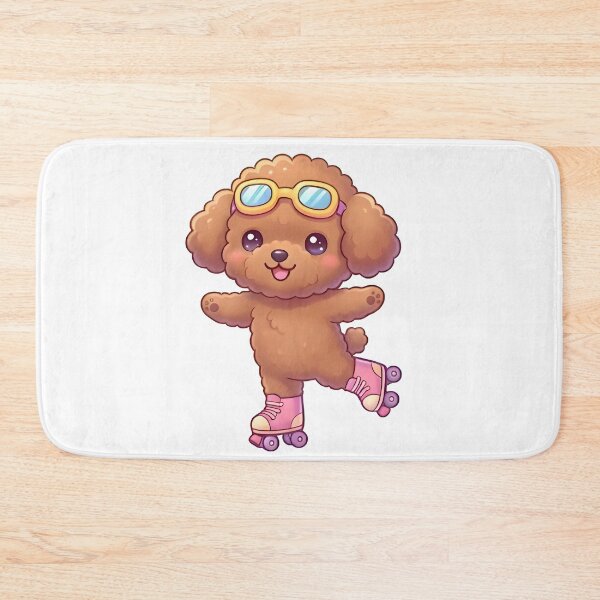 Item preview, Kawaii Cute Roller Skating Dog designed and sold by VictorySticker.