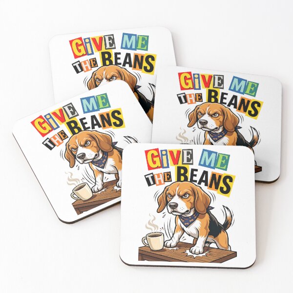 Item preview, Angry Beagle Demanding Coffee Chaotic Ransom Note Font Design designed and sold by Tong4130.