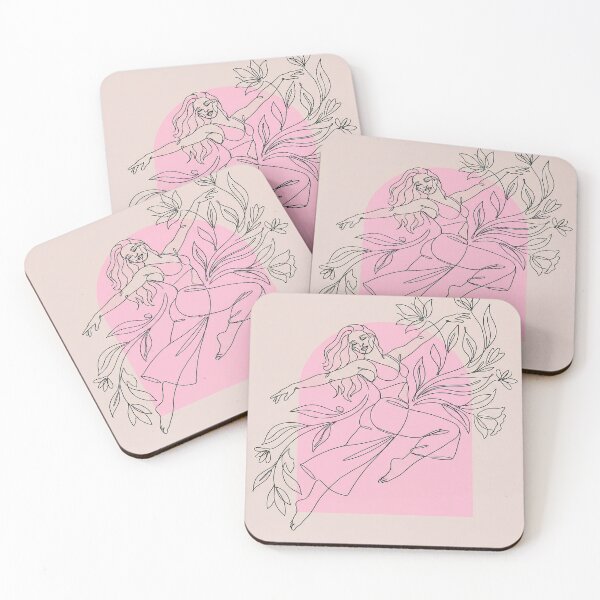 Item preview, Dancer with Flowers Line Art designed and sold by feckoeansn.