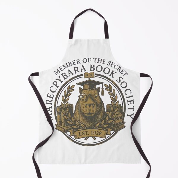 Item preview, Secret Capybara Book Society Academic Crest designed and sold by ARTReMi.