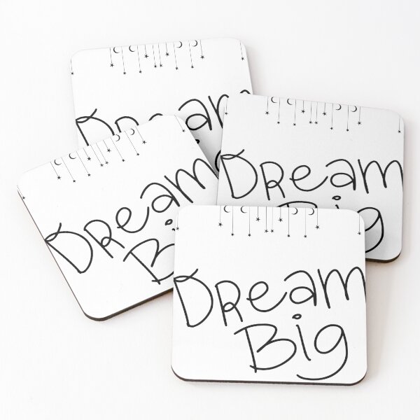 Item preview, Dream Big Motivational Minimal T-Shirt designed and sold by Fun Mood Prints .