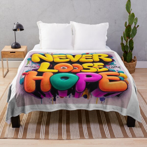 Item preview, Colorful 3D Bubble Letters "Never Loose Hope" Graffiti Art designed and sold by Serjames.