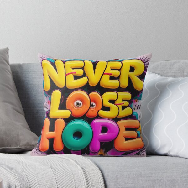 Item preview, Colorful 3D Bubble Letters "Never Loose Hope" Graffiti Art designed and sold by Serjames.