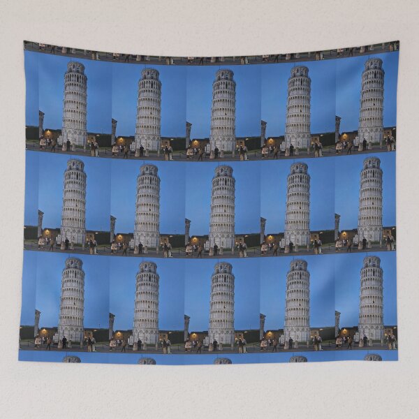 Item preview, Leaning Tower at Dusk designed and sold by UKJBDesigns2026.