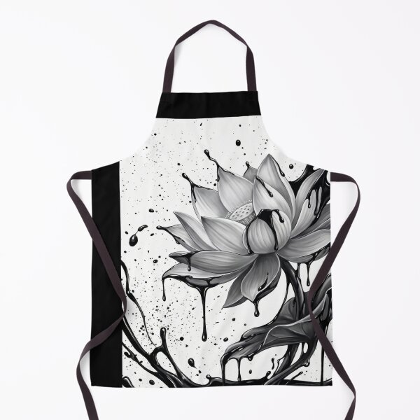 Item preview, Black Ink Lotus Flower designed and sold by feckoeansn.