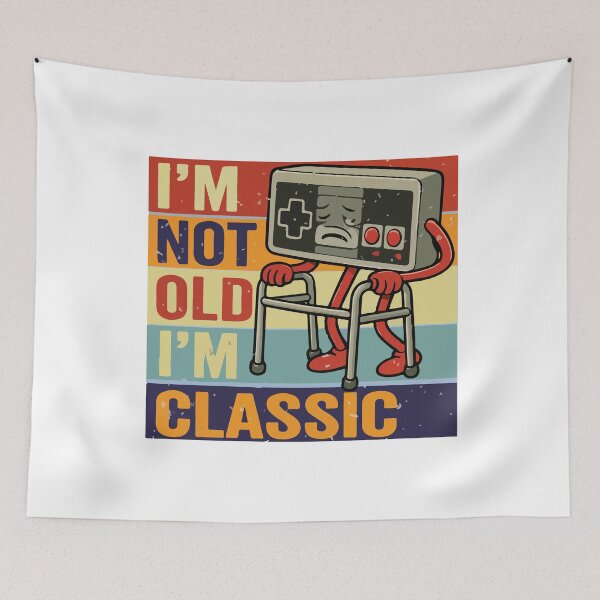 Item preview, I'm Not Old I'm Classic Funny Retro Gamer Vintage Gaming Design designed and sold by kiralynstration.
