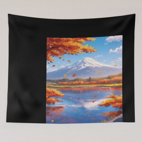 Item preview, Autumn Mountain Lake Scenery designed and sold by feckoeansn.