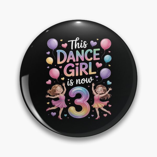 Item preview, 3rd Birthday Dance Girl Three Year Old Dancer Birthday designed and sold by kaliyugeha.