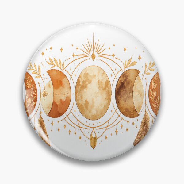 Item preview, Boho Moon Phases Celestial Design – Bohemian Lunar Cycle Mystic Aesthetic Gold Line Art designed and sold by ArtWaveStudio8.