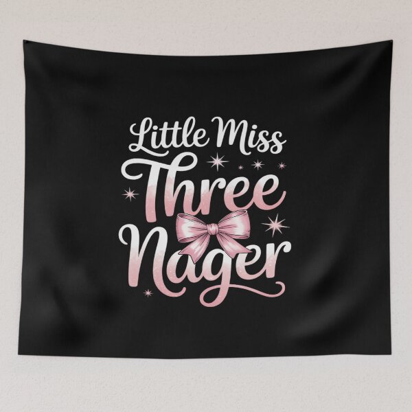 Item preview, 3rd Birthday Little Miss Threenager designed and sold by kaliyugeha.