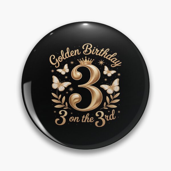 Item preview, 3rd Golden Birthday 3 Year Old B-day Kids Born 2022 designed and sold by kaliyugeha.