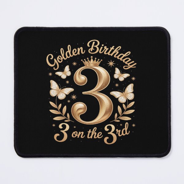 Item preview, 3rd Golden Birthday 3 Year Old B-day Kids Born 2022 designed and sold by kaliyugeha.