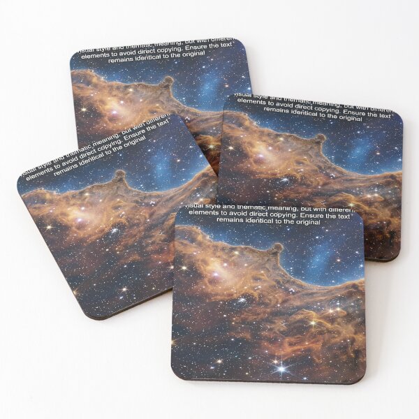 Item preview, Cosmic Nebula with Stars and Text designed and sold by feckoeansn.
