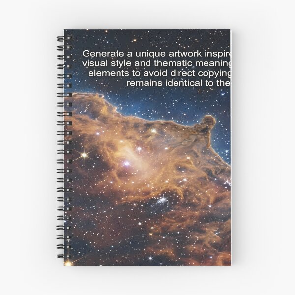 Item preview, Cosmic Nebula with Stars and Text designed and sold by feckoeansn.