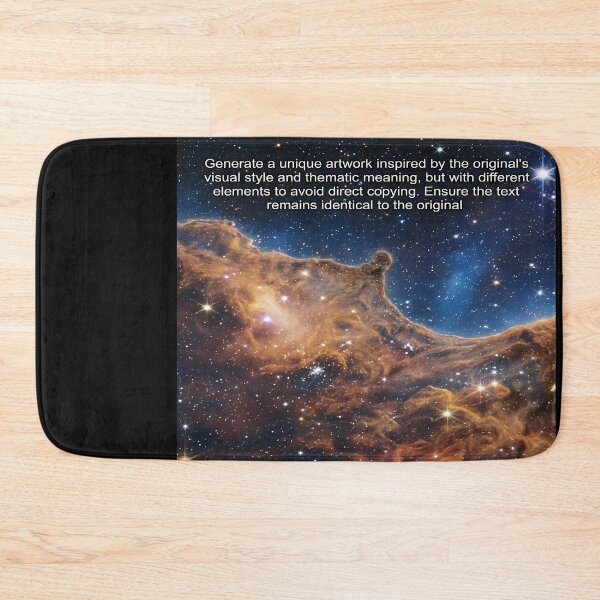 Item preview, Cosmic Nebula with Stars and Text designed and sold by feckoeansn.