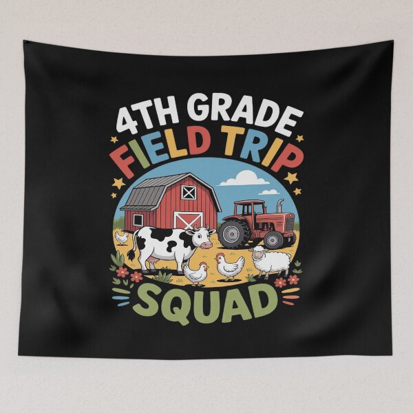 Item preview, 4th Grade Field Trip Squad Teacher Field Day Vibes Farm Life designed and sold by kaliyugeha.