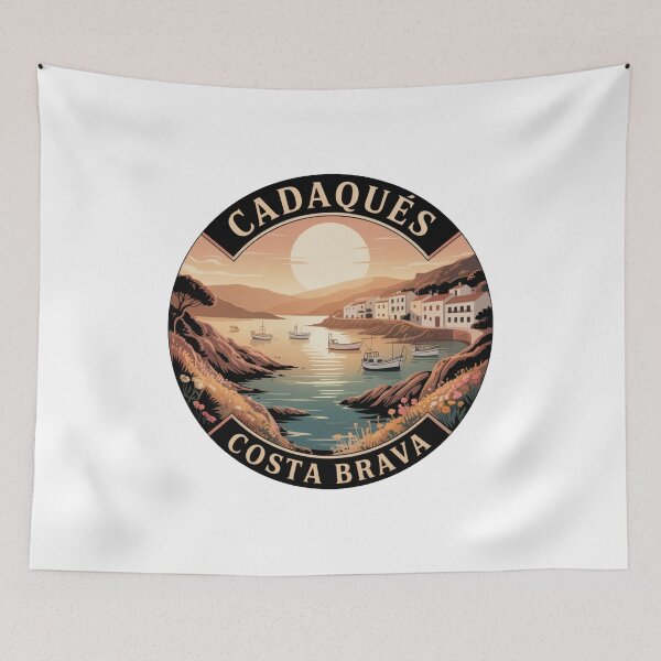 Item preview, Cadaqués España Costa Brava Art: Travel Patch designed and sold by CircinusStore.
