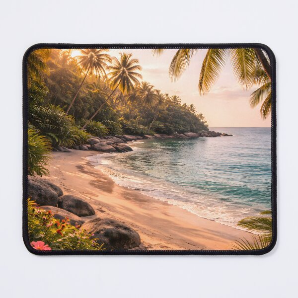 Item preview, Tropical Shore at Golden Hour designed and sold by Yomere.