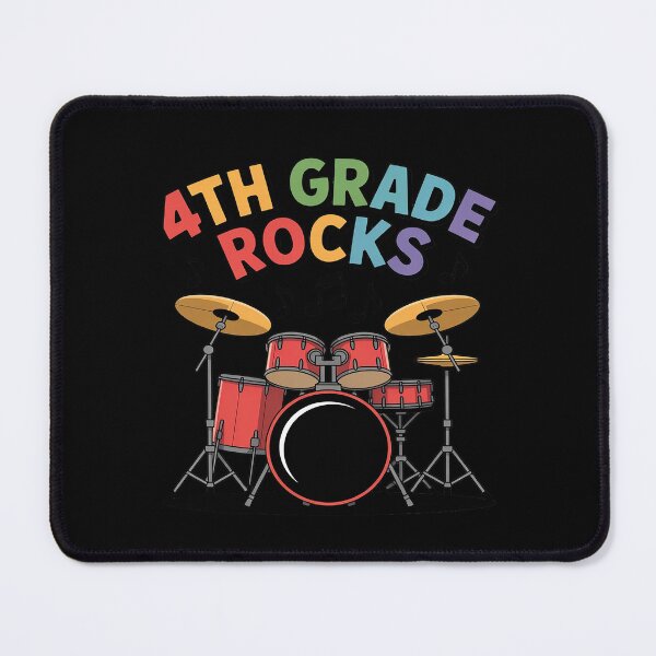 Item preview, 4th Grade Rocks, Drums Drummer, School Music Teacher designed and sold by kaliyugeha.