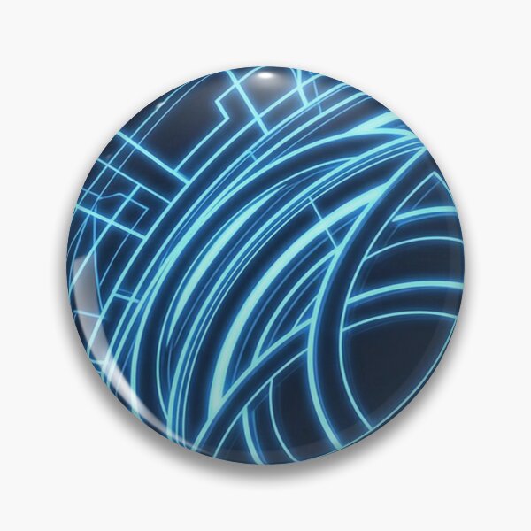 Item preview, Blue Neon Triquetra Energy Circle designed and sold by feckoeansn.