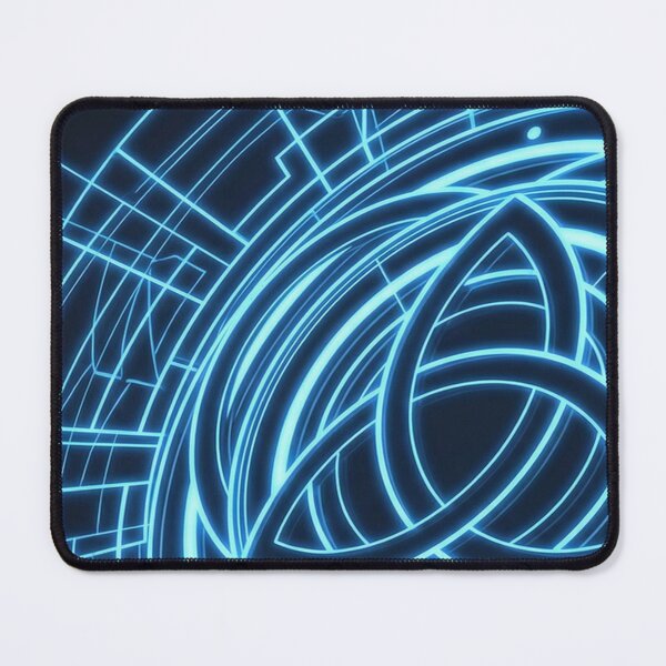 Item preview, Blue Neon Triquetra Energy Circle designed and sold by feckoeansn.