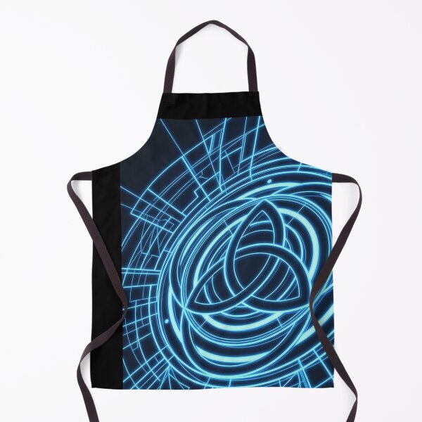Item preview, Blue Neon Triquetra Energy Circle designed and sold by feckoeansn.