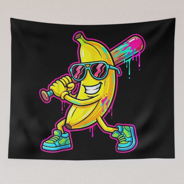 Item preview, Cool Banana Cartoon Street Style Funny Fruit Character designed and sold by Phil Ben.