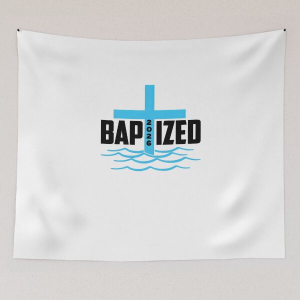 Item preview, Baptized 2026 Christian Cross Baptism Design | New Life in Christ Faith Apparel designed and sold by Kingdom Warrior Tribe .