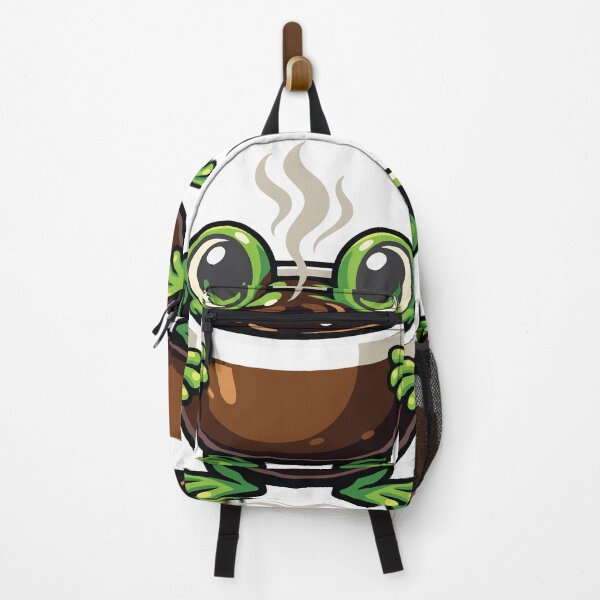 Item preview, A humorous hybrid of a frog and a coffee mug that captures a playful morning mood. The exaggerated eyes and steam detail add personality designed and sold by Dejbar.