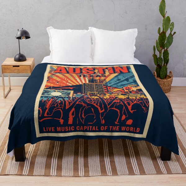 Item preview, A Pop Art Travel Print of Austin - Texas  designed and sold by StudioRedKoala.