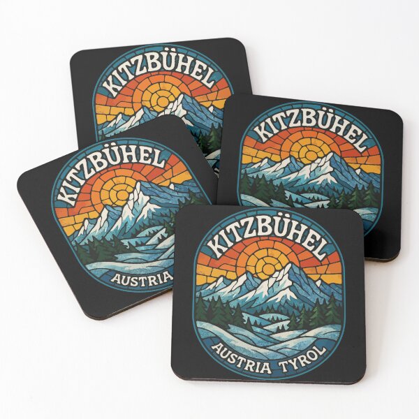 Item preview, Kitzbuhel Austria Stained Glass Art Travel designed and sold by TomFrontierArt.