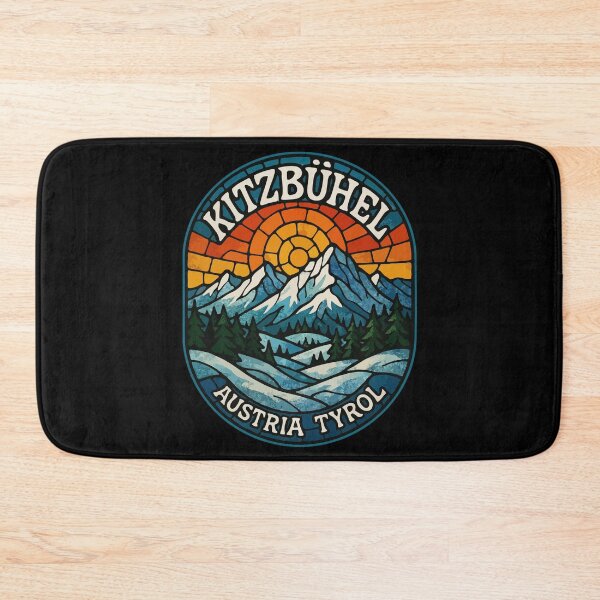 Item preview, Kitzbuhel Austria Stained Glass Art Travel designed and sold by TomFrontierArt.
