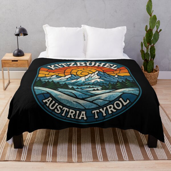 Item preview, Kitzbuhel Austria Stained Glass Art Travel designed and sold by TomFrontierArt.