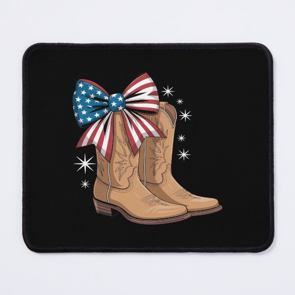 Item preview, 4th Of July Cowgirl Boots Coquette Bow American Flag Western designed and sold by kaliyugeha.