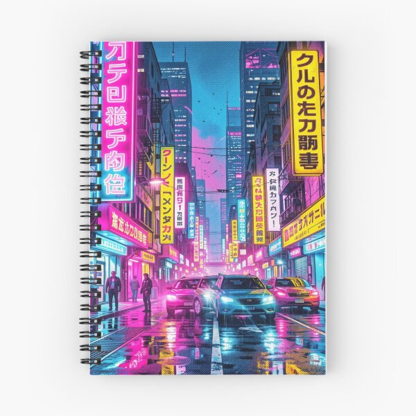 Item preview, Neon-drenched Metropolis: The future in cyberpunk style designed and sold by FotoworldEdel.