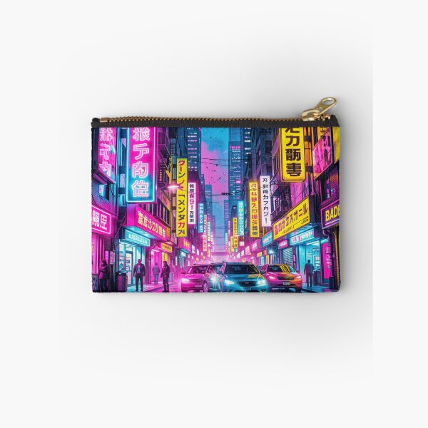 Item preview, Neon-drenched Metropolis: The future in cyberpunk style designed and sold by FotoworldEdel.