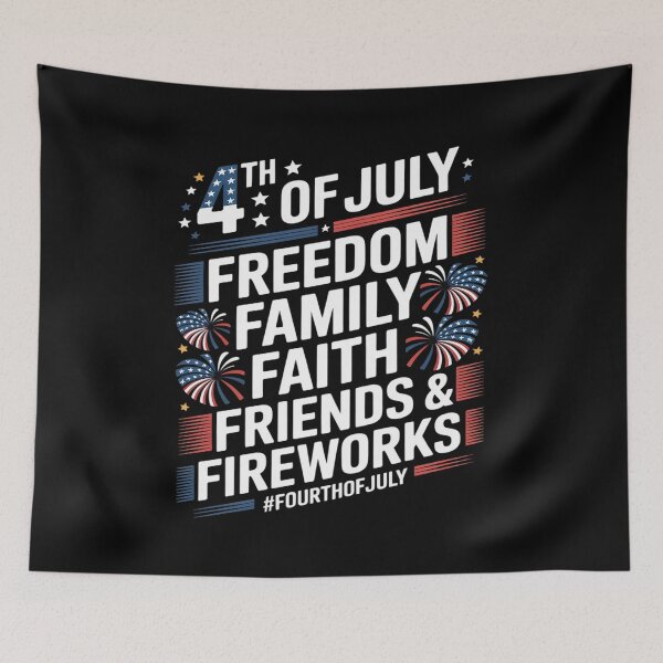 Item preview, 4th Of July Freedom Family Friends Fireworks Proud Faith designed and sold by kaliyugeha.
