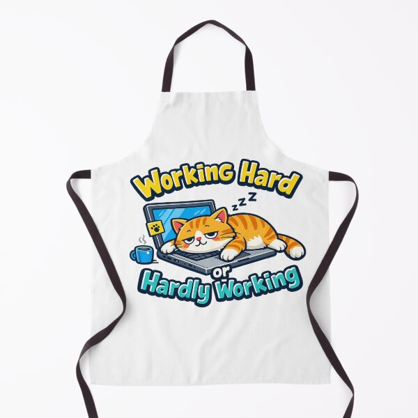 Item preview, “Working Hard or Hardly Working” Funny Cartoon T-Shirt Design designed and sold by craftedd.
