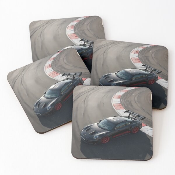 Item preview, Black Porsche GT3 RS on racetrack designed and sold by feckoeansn.