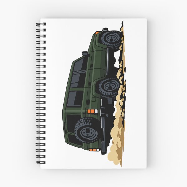 Item preview, Classic Overland 4x4 – Vintage Army Green Boxy Off-Road SUV Crawl Illustration designed and sold by VenZolic.