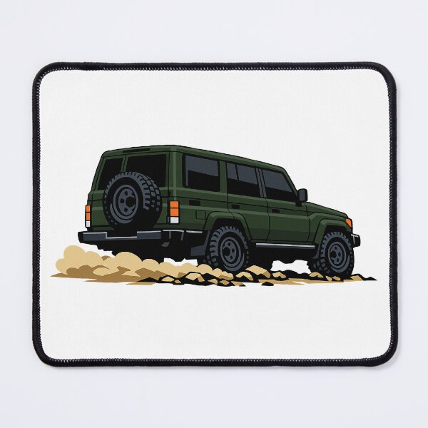 Item preview, Classic Overland 4x4 – Vintage Army Green Boxy Off-Road SUV Crawl Illustration designed and sold by VenZolic.