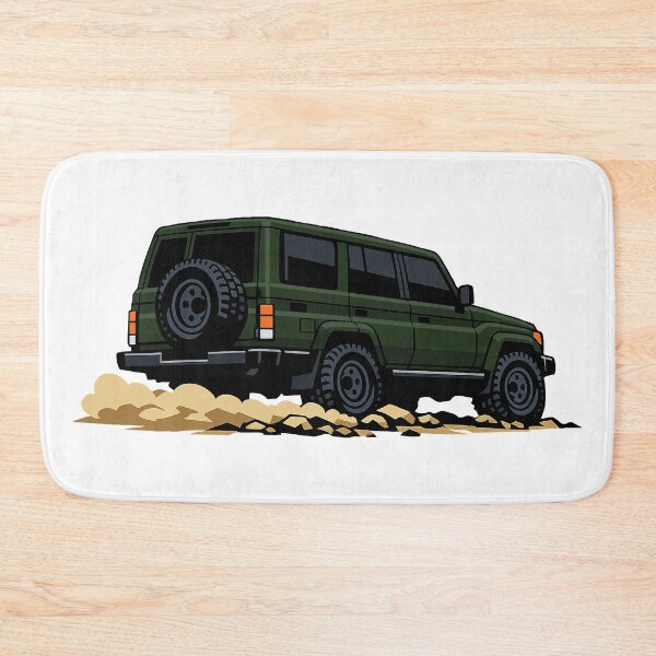 Item preview, Classic Overland 4x4 – Vintage Army Green Boxy Off-Road SUV Crawl Illustration designed and sold by VenZolic.